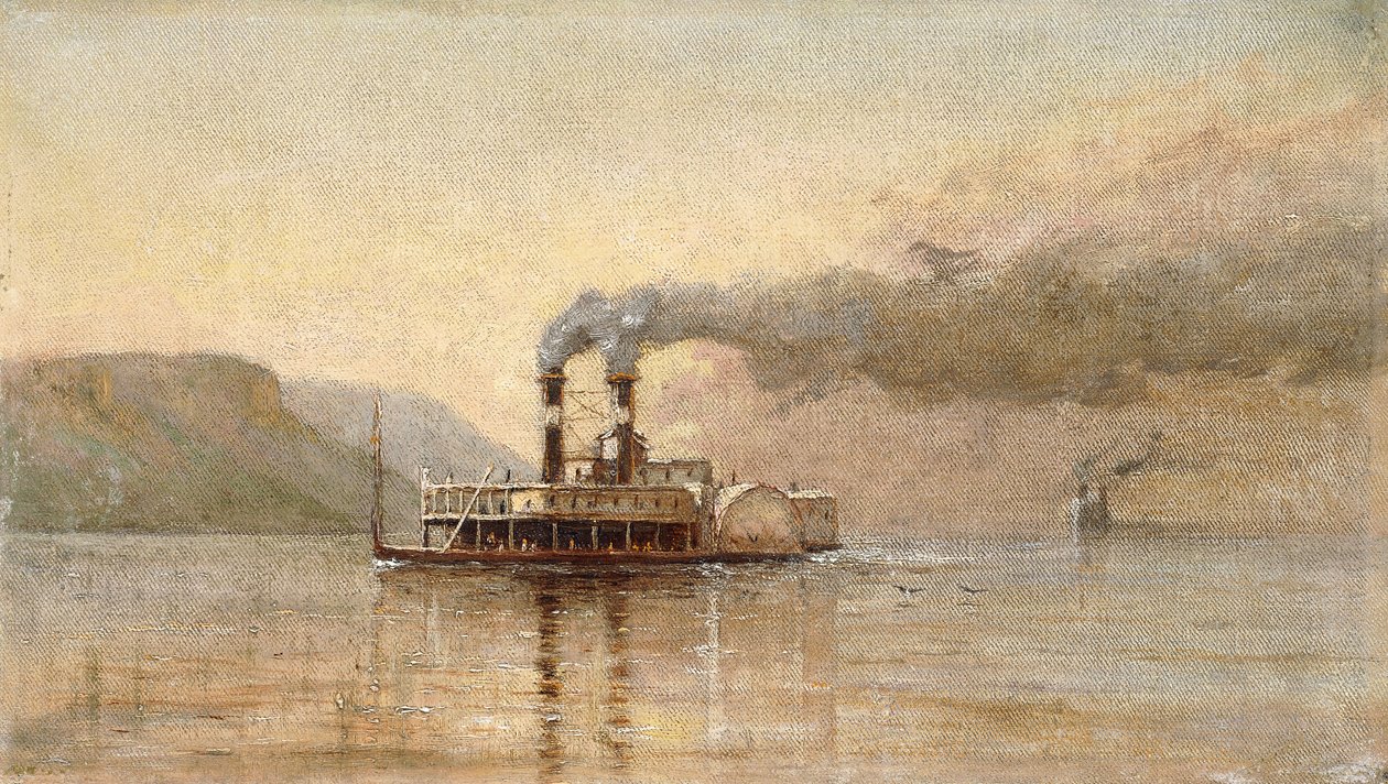 Saint Paul Şehri, Dubuque, 1866 dolayları by Alfred Thompson Bricher
