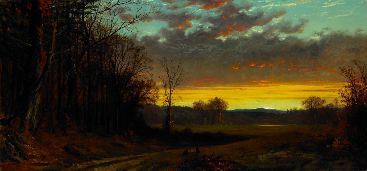Vahşi doğada alacakaranlık by Alfred Thompson Bricher