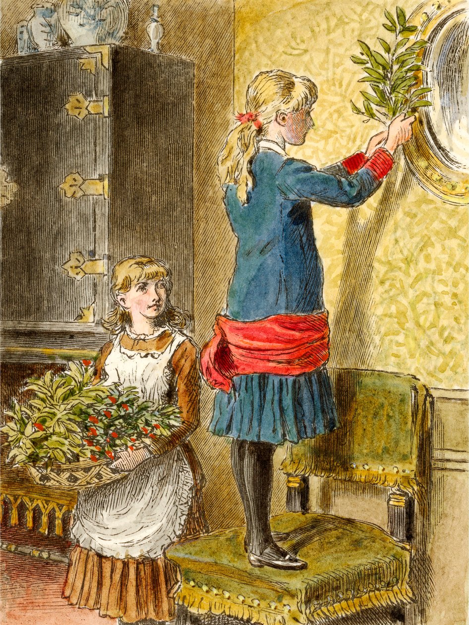 Noel için dekorasyon, pub. 1854. by Alfred W Cooper