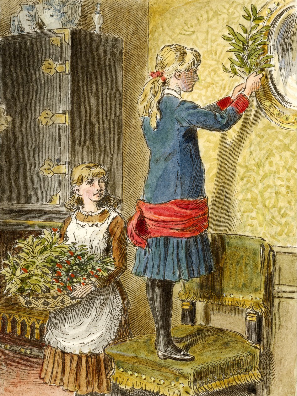 Noel için dekorasyon, pub. 1854 by Alfred W. Cooper