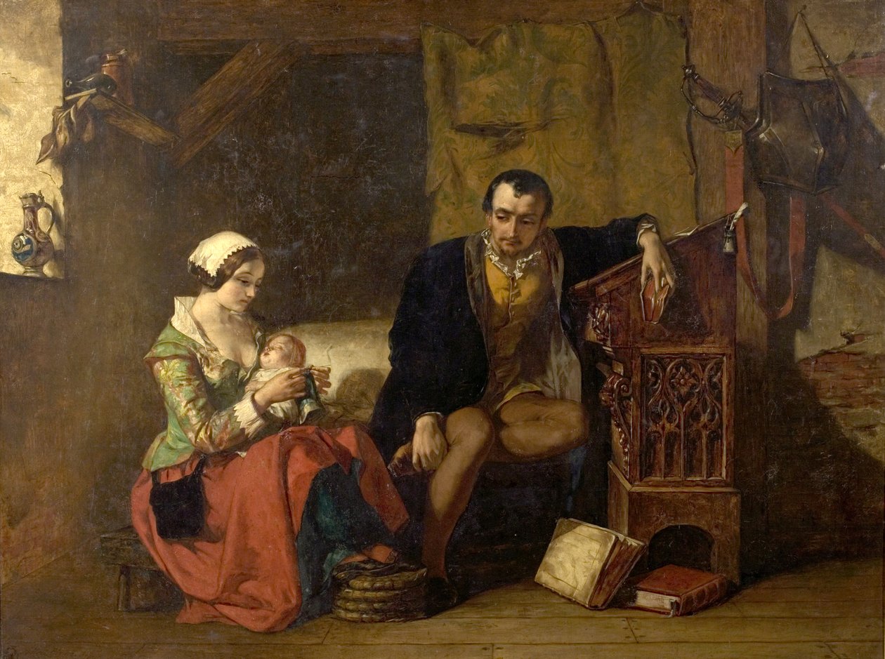 Çorap Tezgahının Kökeni, 1847 by Alfred W. Elmore