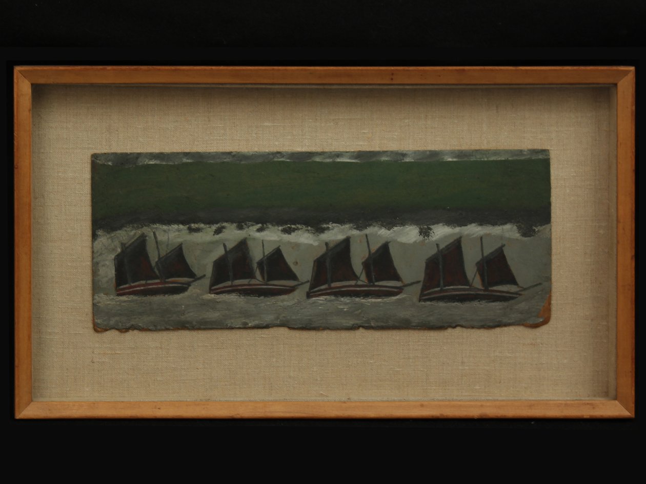 Dört Schooner, c.1930 by Alfred Wallis