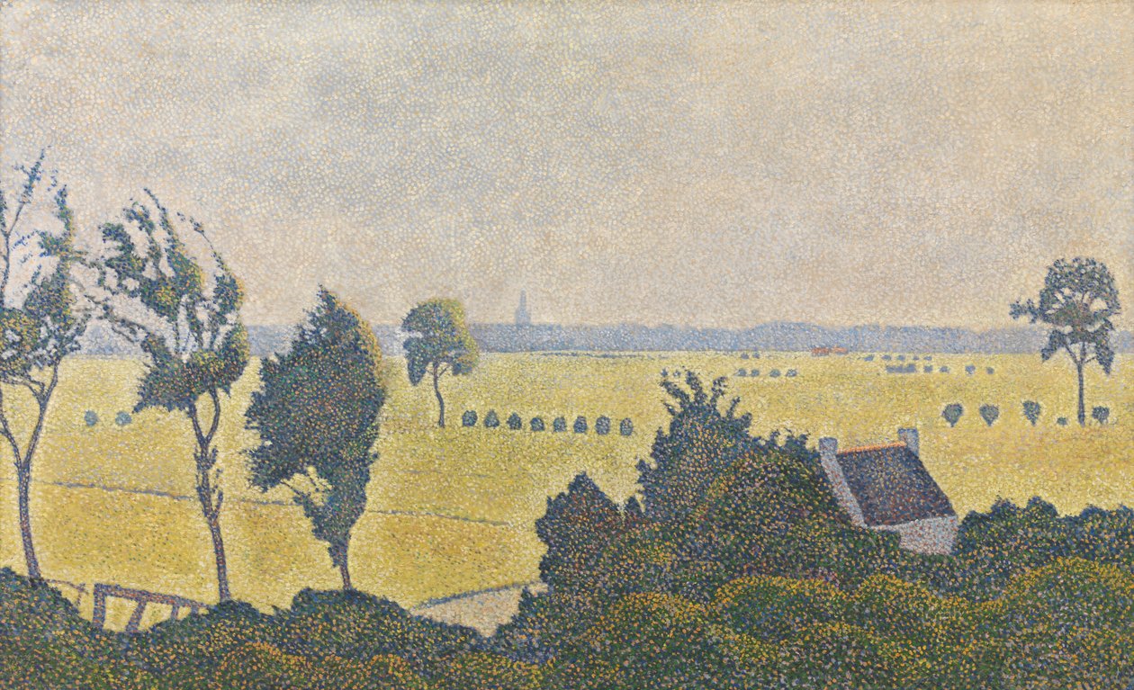 Batı Flandre'de Manzara by Alfred William (1854 1930) Finch