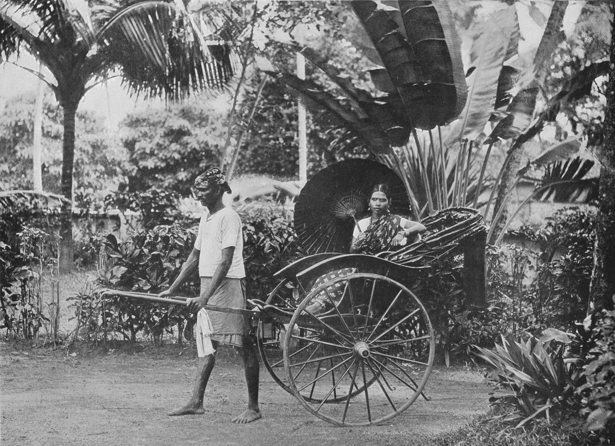 Çekçekteki Tamil Hanım, c1890, 1910 by Alfred William Amandus Plate