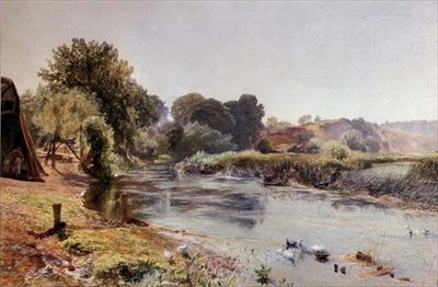 Biraz Eski İngiltere Yarı Uykuda by Alfred William Hunt