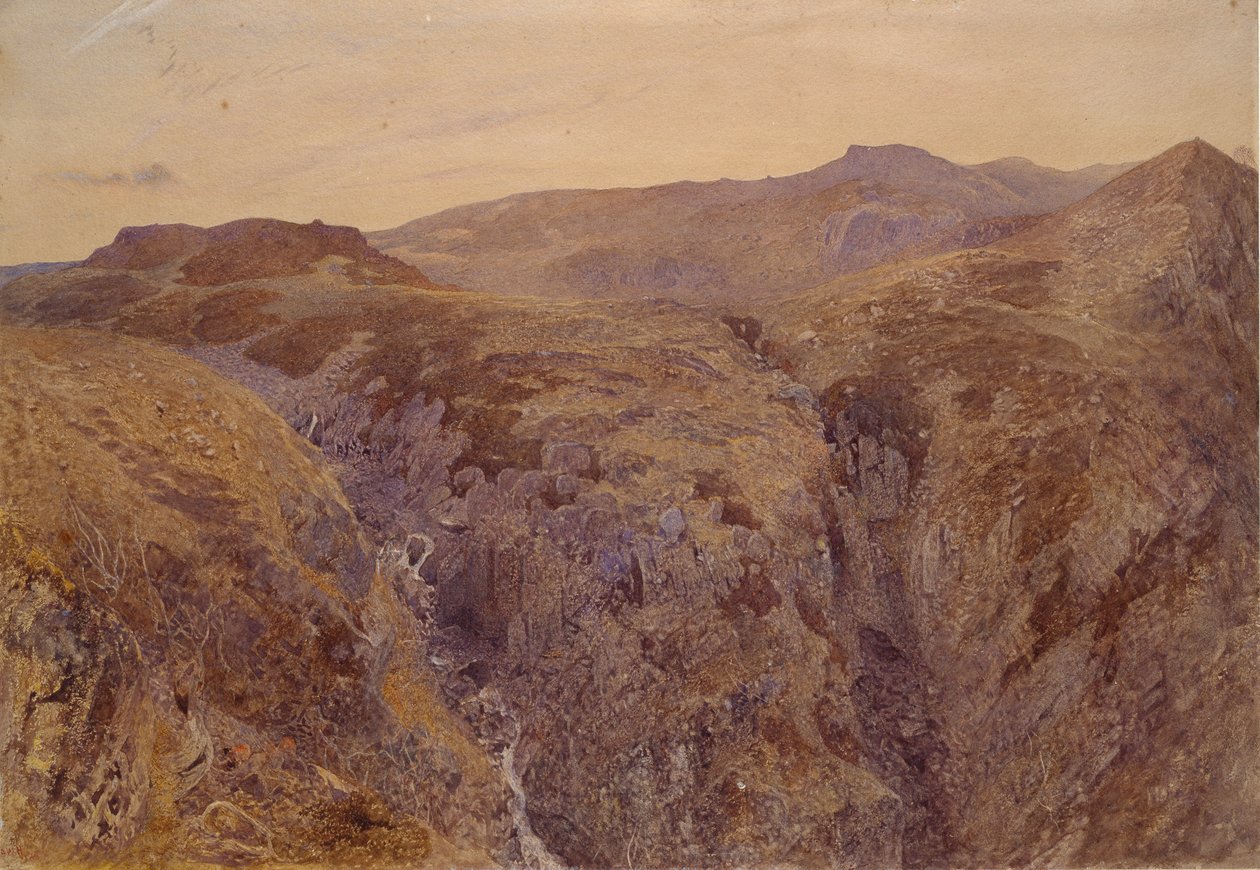 Galler Manzarası, 1858 by Alfred William Hunt