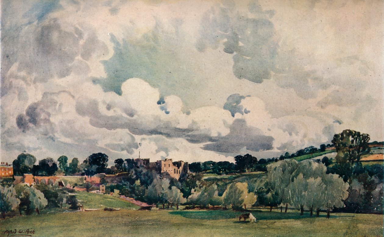 Ludlow Kalesi, c1880 by Alfred William Rich