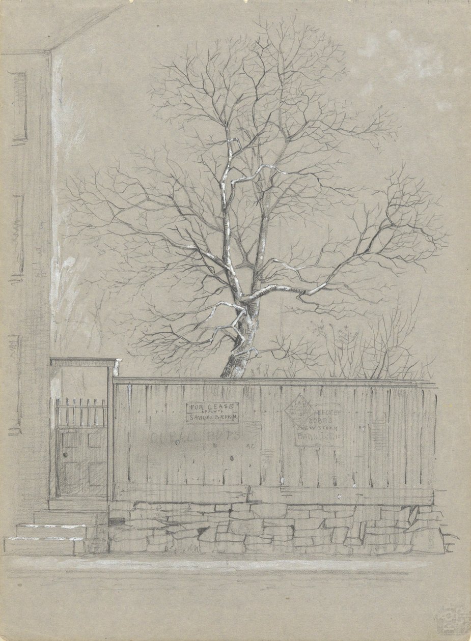 Billboard ve Ağaç by Alfred Wordsworth Thompson