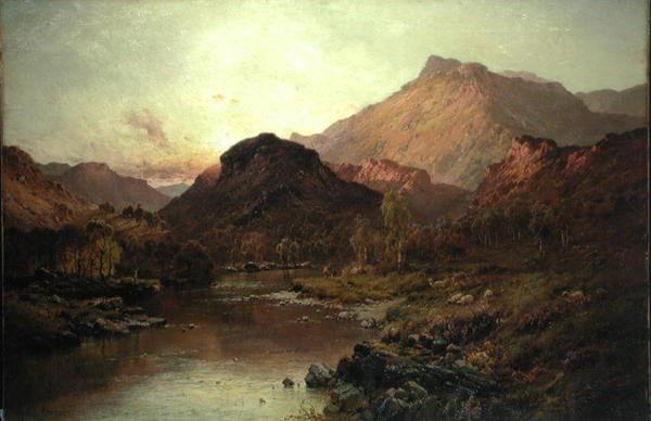 Ben Nevis Vadisi (tuval üzerine yağlı boya) by Alfred de Breanski