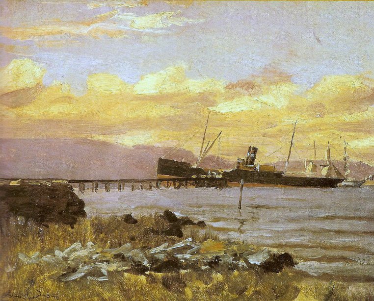 Limanın görünümü by Alfredo Andersen