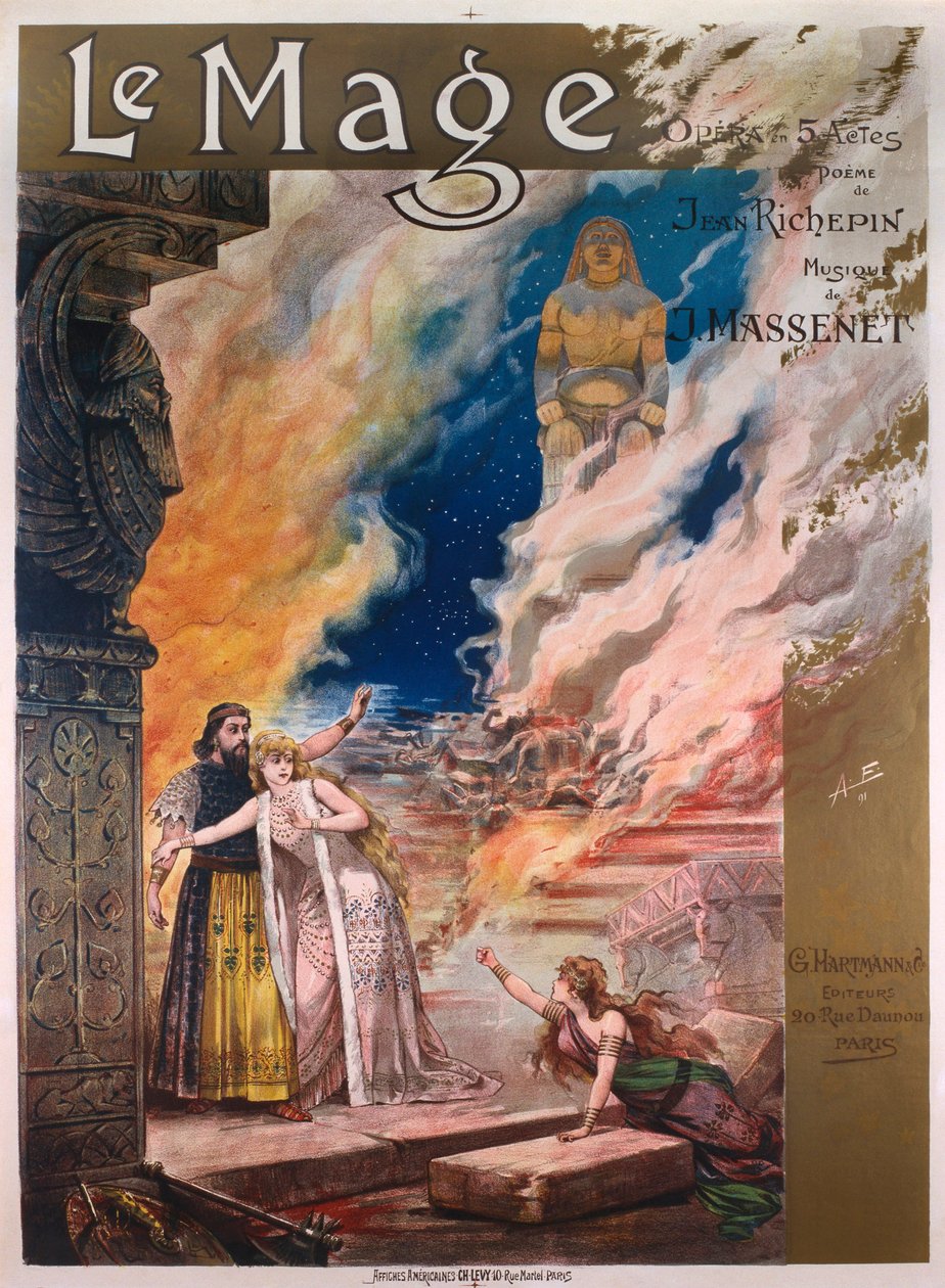 Le Mage, Jules Massenet tarafından beş perdelik opera (12 Mayıs 1842 - 13 Ağustos 1912), libretto Richepin tarafından by Alfredo Edel