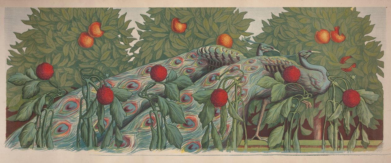 Tavus Kuşları, 1903. by Alfredo Müller