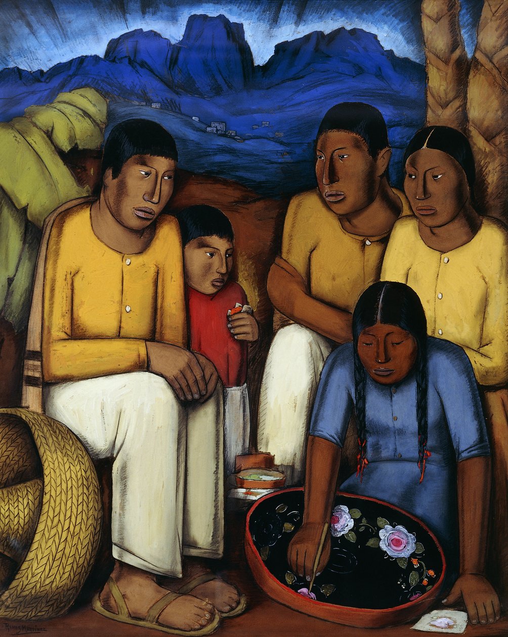Uruapan Ressamı, 1930 dolayları (gemide guaj ve kömür) by Alfredo Ramos Martinez