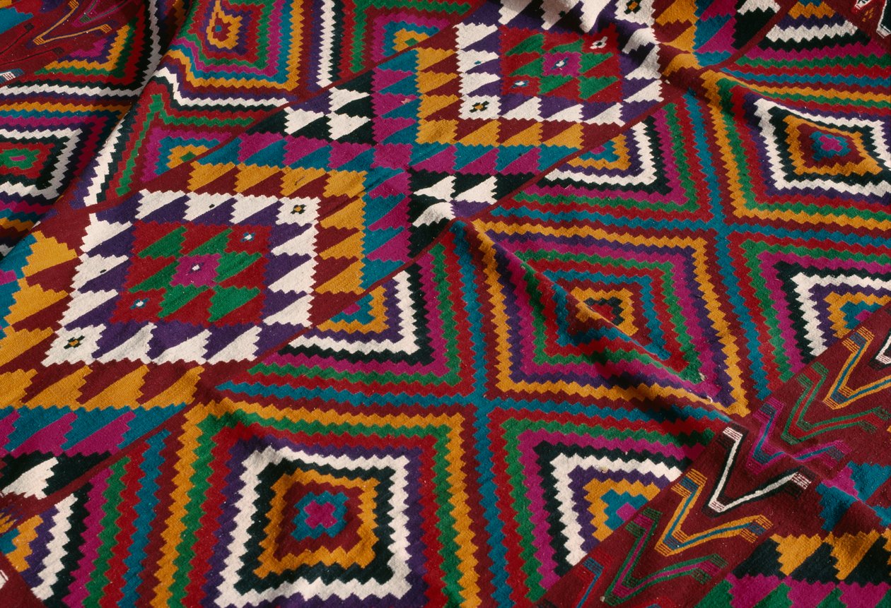 Mzab vadisinden halı, detay (yün) by Algerian School
