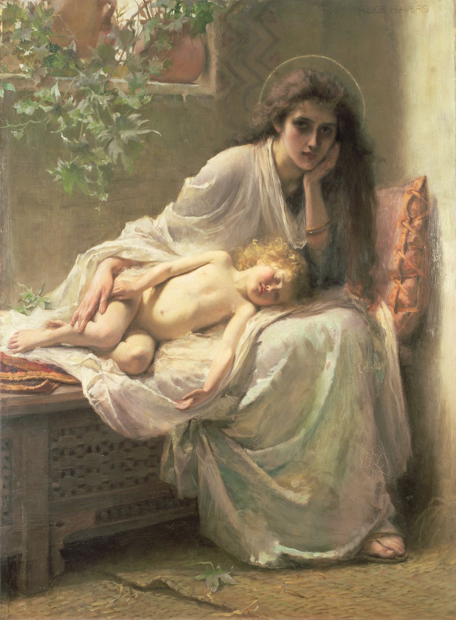 Mary bütün bunları sakladı ve yüreğinde düşündü. by Alice Havers