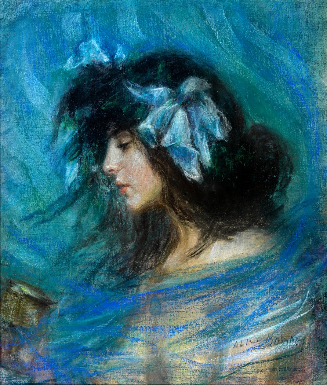 Dreamland, c.1906 (kağıt üzerinde pastel) by Alice Pike Barney