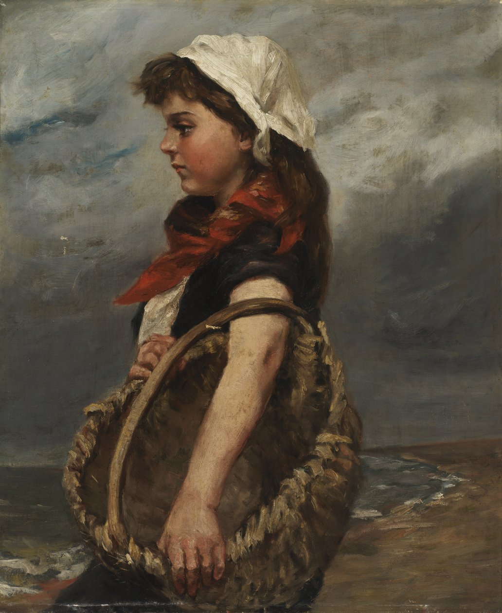 Sepetli Kız, ca. 1888. by Alice Pike Barney