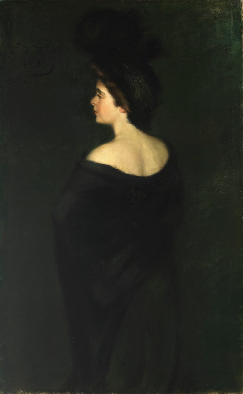 Siyahlar içindeki Laura, 1899. by Alice Pike Barney