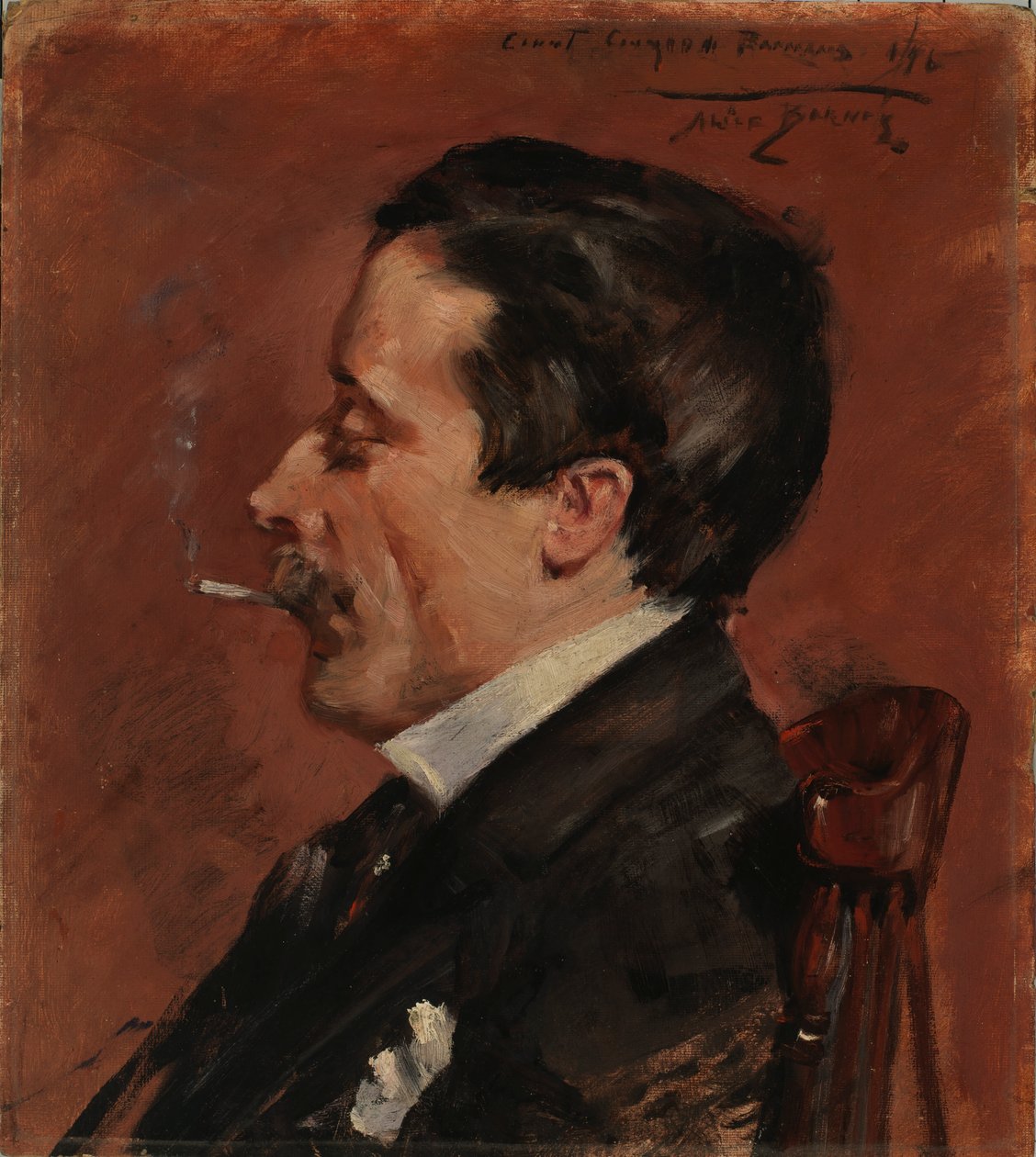 Sigara İçen Adam, 1896. by Alice Pike Barney
