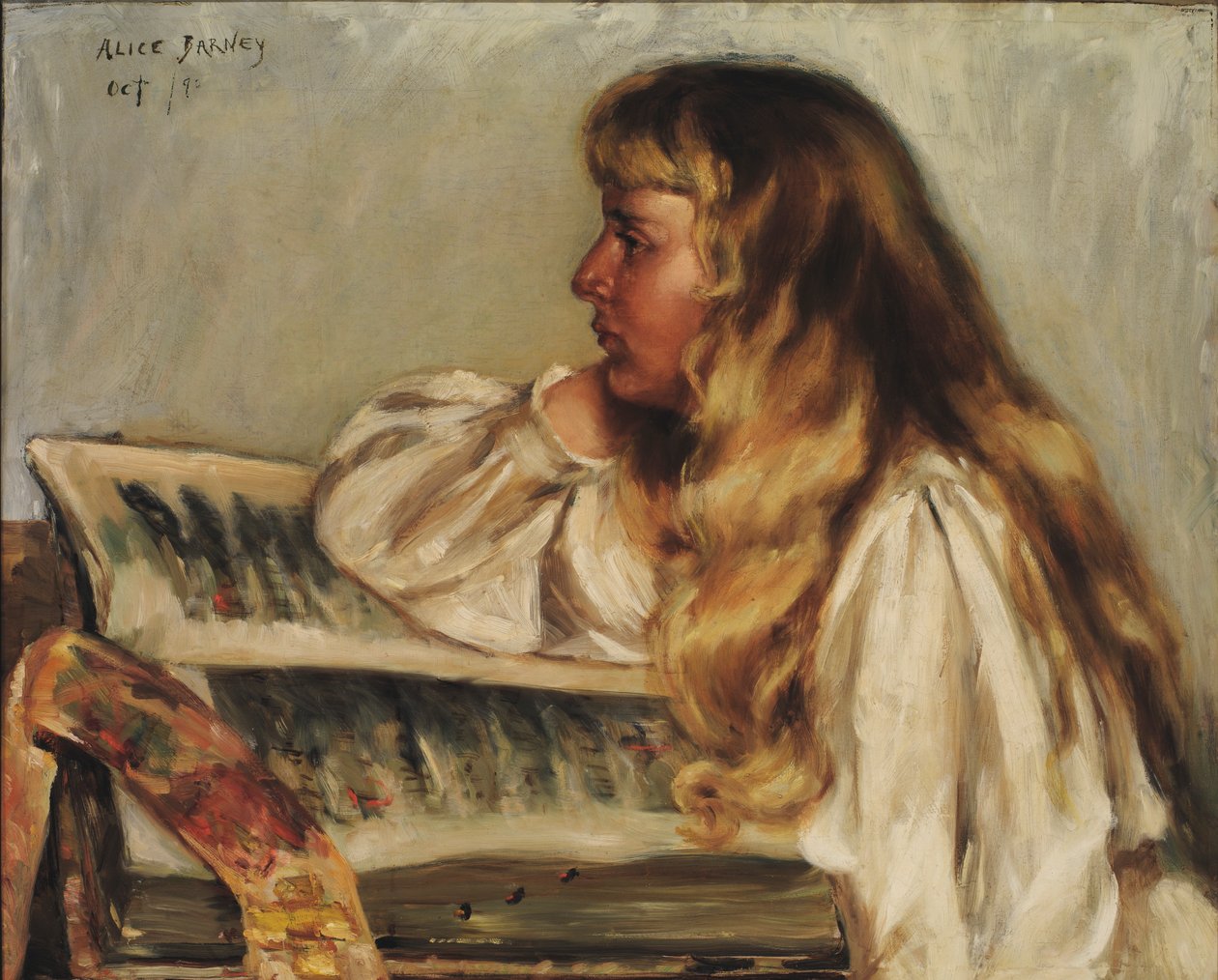 Natalie ve Missal, 1890. by Alice Pike Barney