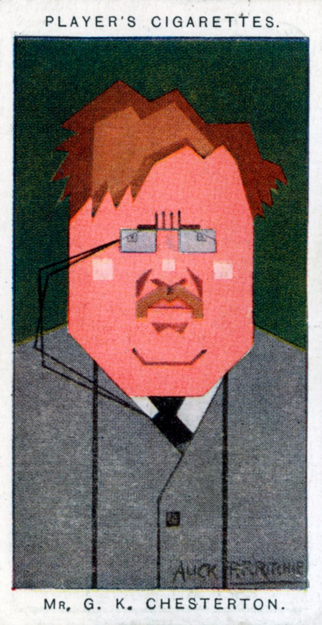 GK Chesterton, İngiliz şair, romancı ve eleştirmen, 1926 by Alick P. F. Ritchie