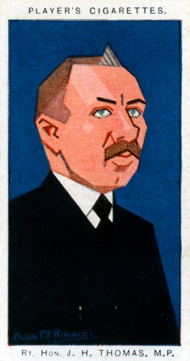 James Henry Thomas, İngiliz sendikacı ve politikacı, 1926. by Alick P. F. Ritchie