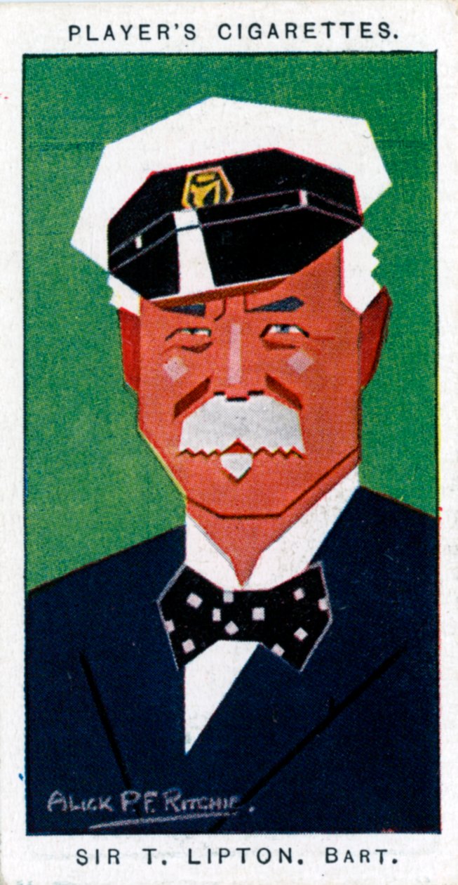 Sir Thomas Johnstone Lipton, 1 Baronet, İngiliz bakkal ve yatçı, 1926 by Alick P. F. Ritchie