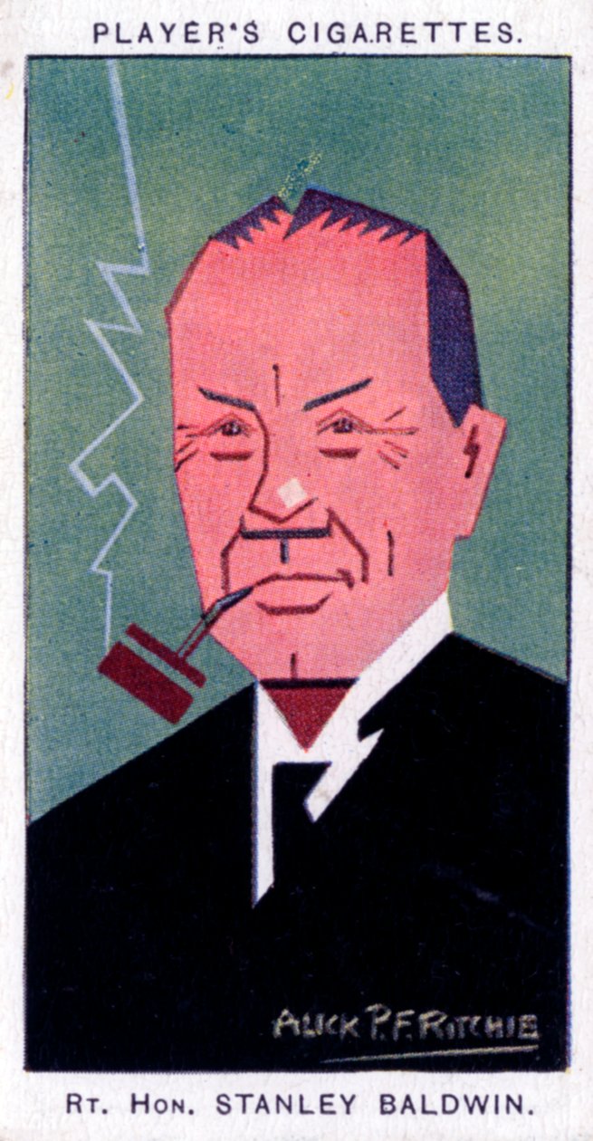 Stanley Baldwin, 1 Earl Baldwin, İngiltere Başbakanı, 1926. by Alick P. F. Ritchie