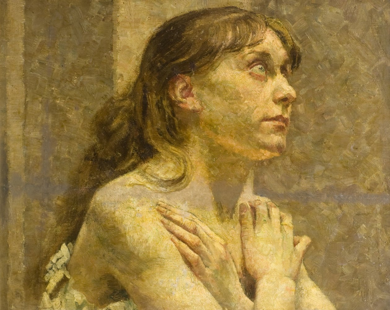 Dua Eden Kız (gemide yağ) by Alick Penrose Forbes Ritchie