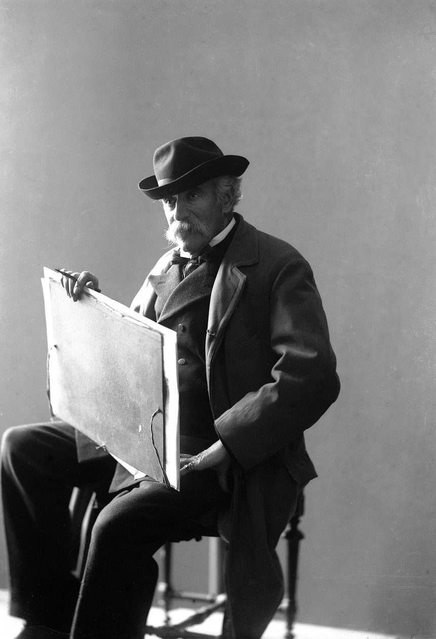 Giovanni Fattori (s / b fotoğraf) by Fratelli Alinari