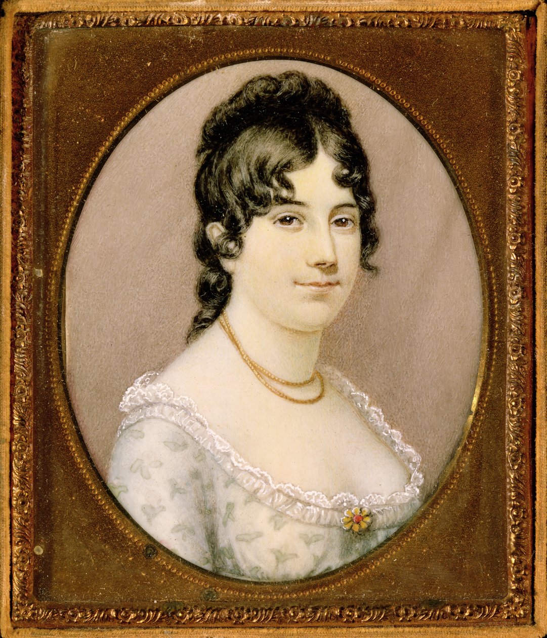 Bayan James Madison (fildişi üzerinde tuvalet) by Aline Alaux