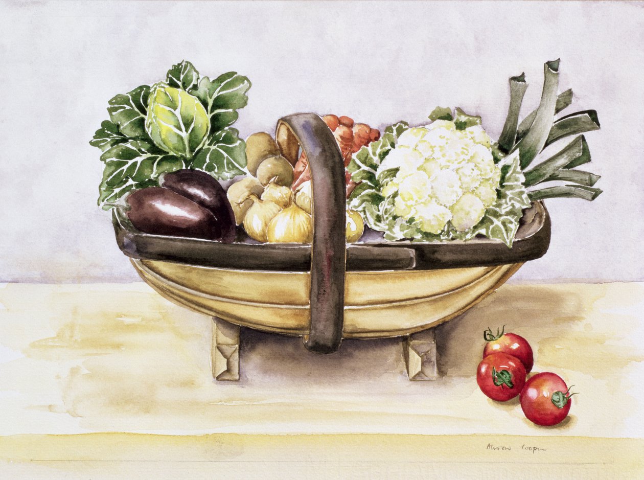 Sebze dolu natürmort, 1996 by Alison Cooper