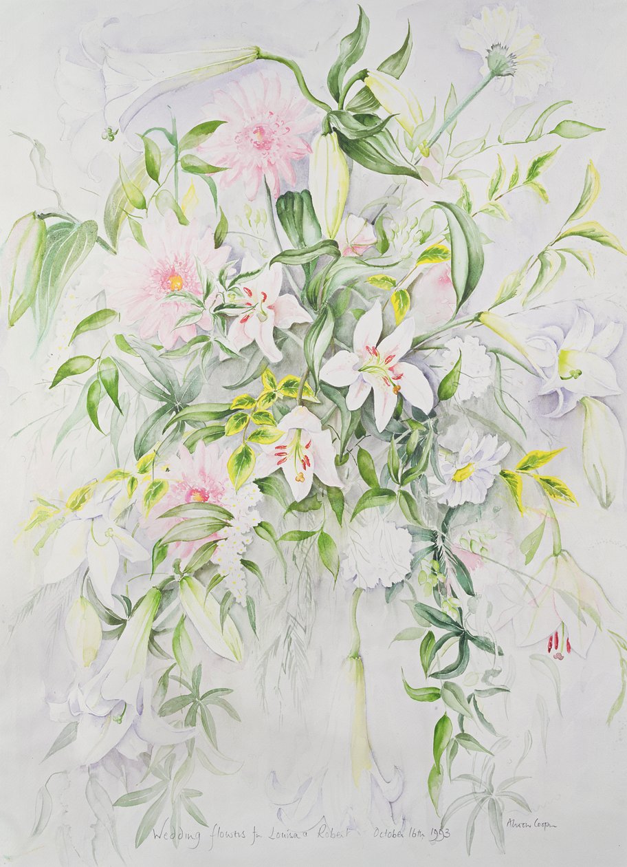 Louisa ve Robert için Düğün Çiçekleri, 1993 (ayrıca bkz. 72715) by Alison Cooper