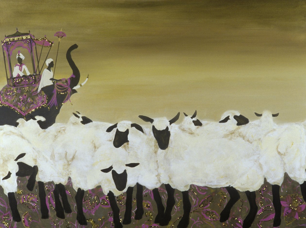 Değişim Öğrencileri (tuval üzerine akrilik ve yağlı boya) by Alix Contemporary Artist Soubiran Hall