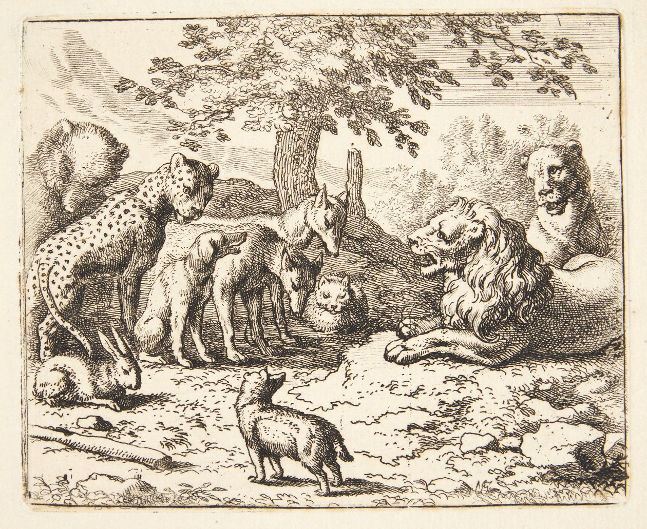 Aslan Konseyi Meclisi by Allaert van Everdingen