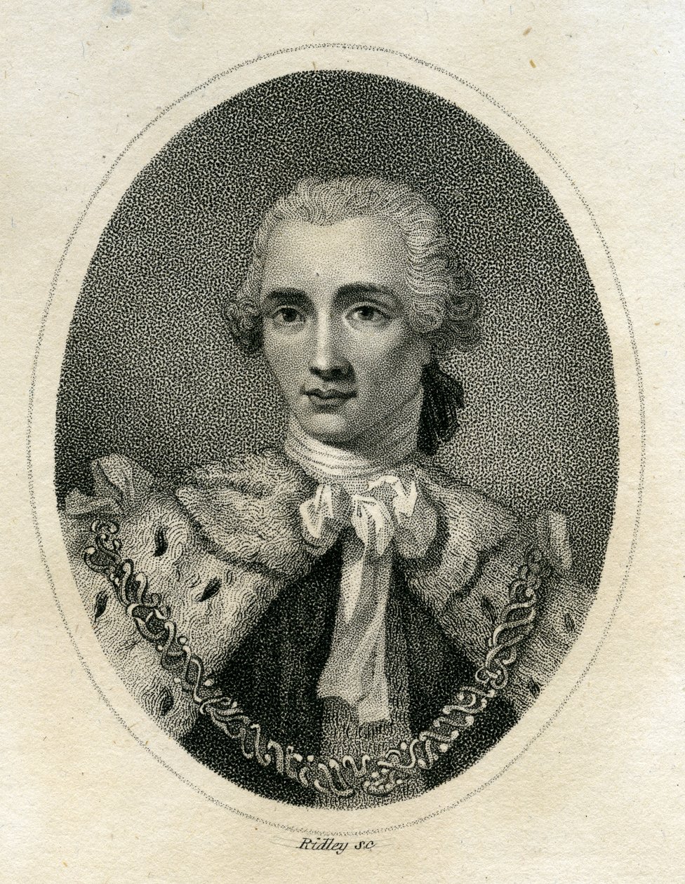 William Ridley (1764-1838), 1895 tarafından oyulmuş John Stuart, Bute 3 Earl, by Allan Ramsay