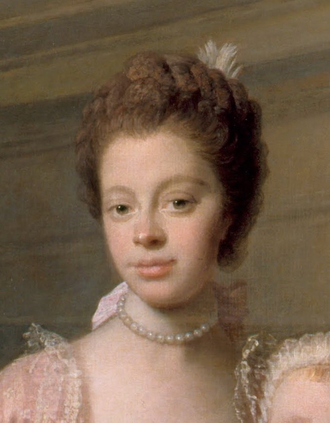 Queen Charlotte 1744-1818, with her Two Eldest Sons  by Allan Ramsay