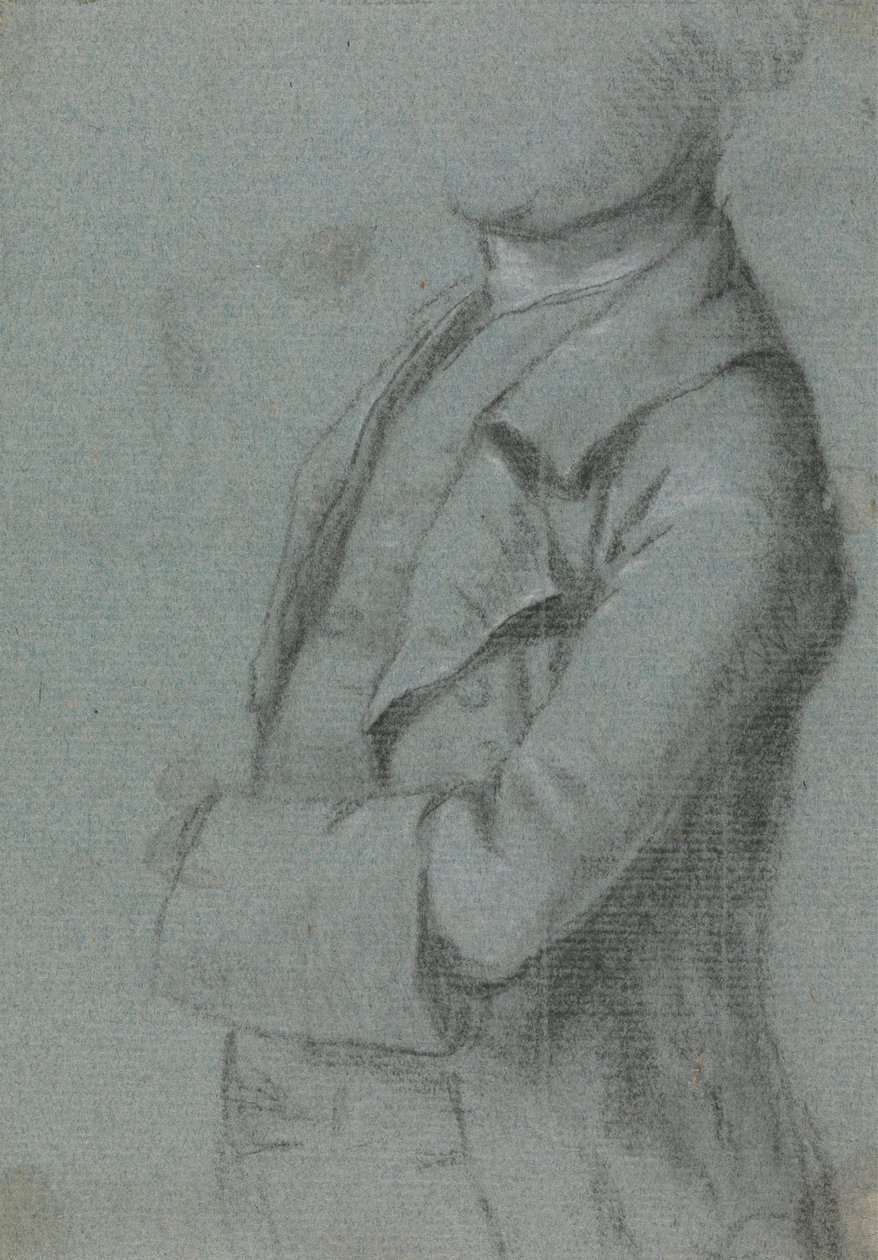 Bir Erkek Portresi için Kostüm Çalışması by Allan Ramsay