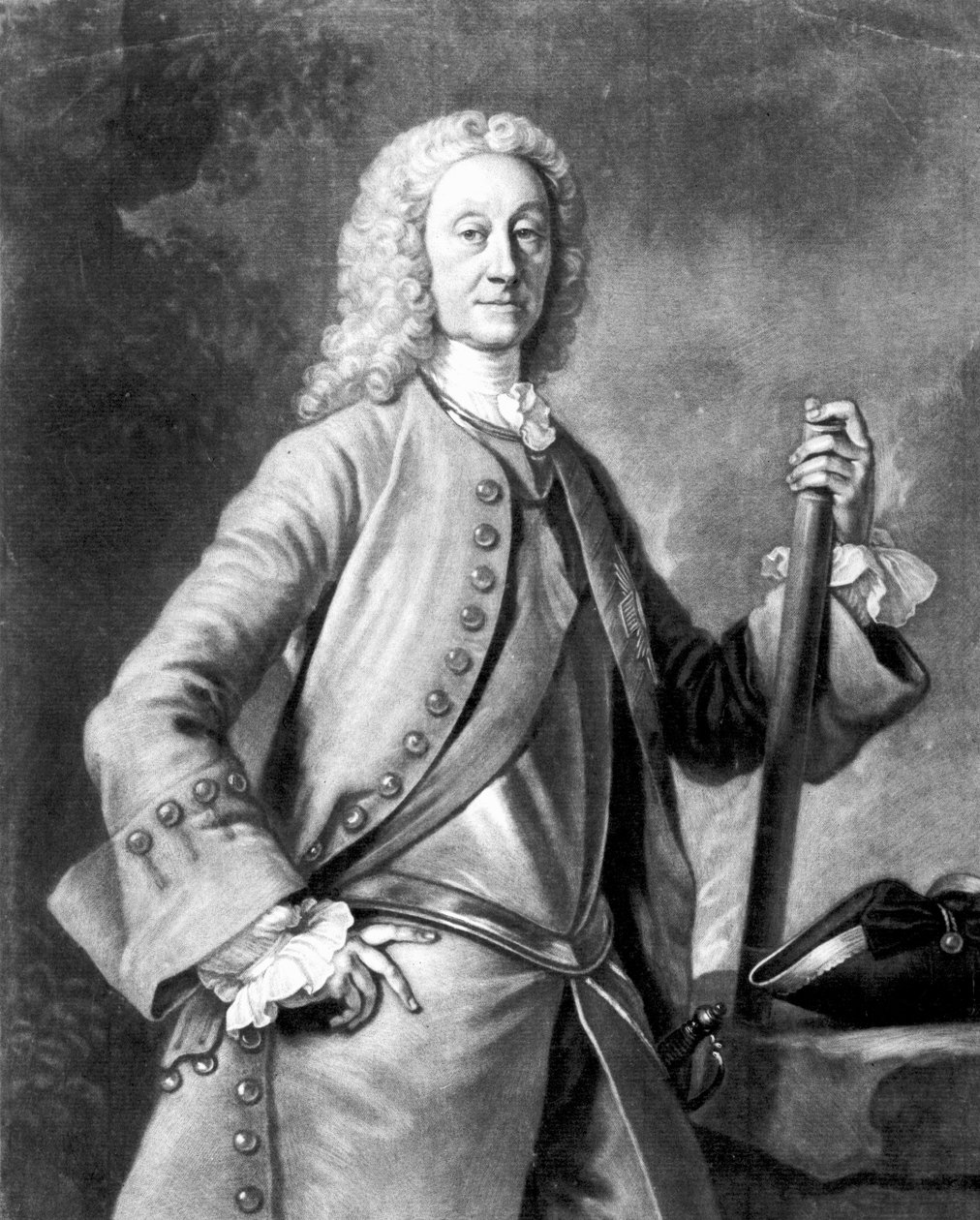 Sayın John Dalrymple, 2. Merdiven Kontu, John Faber tarafından kazınmış by Allan Ramsay