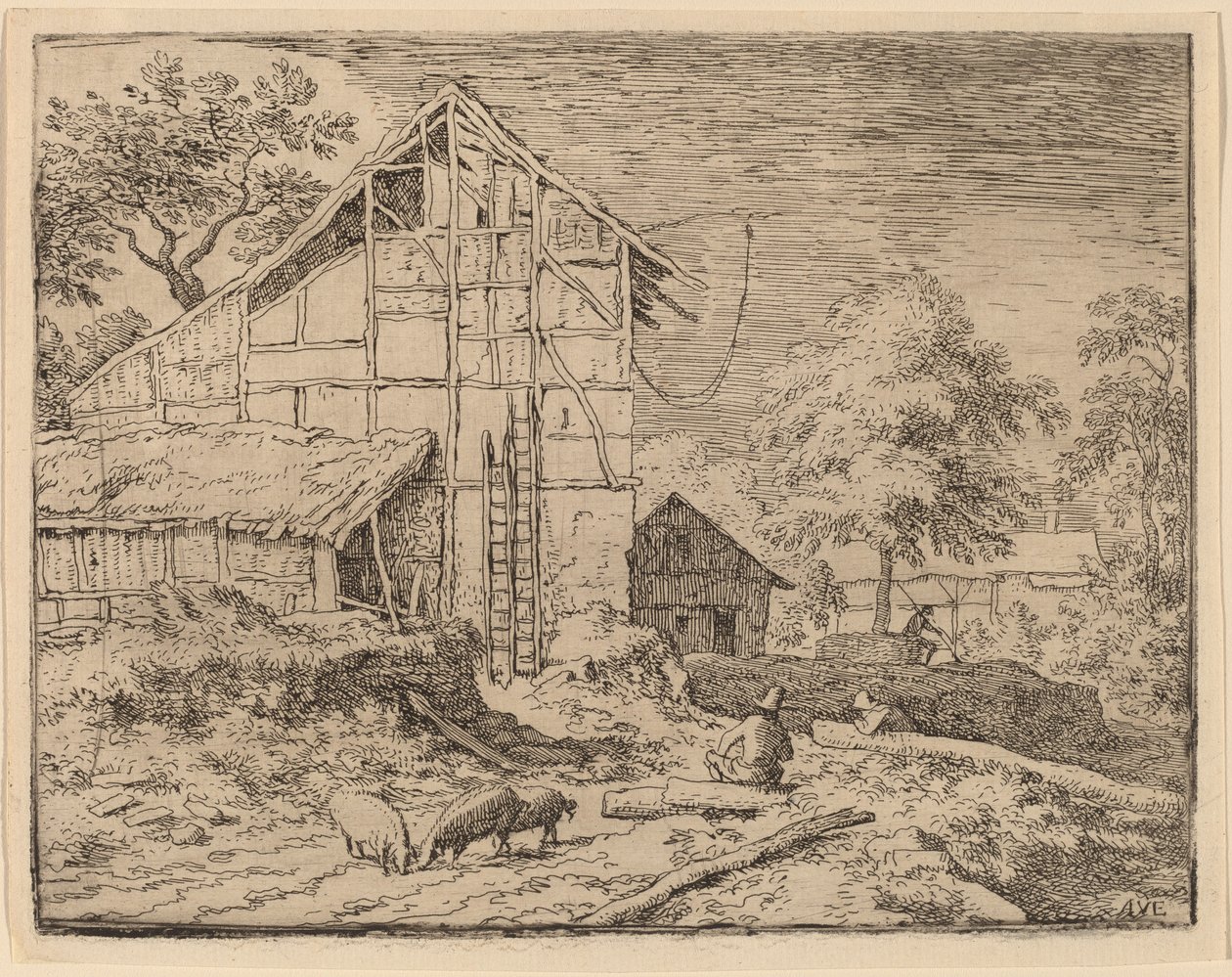 İki Merdivenli Kır Evi by Allart van Everdingen