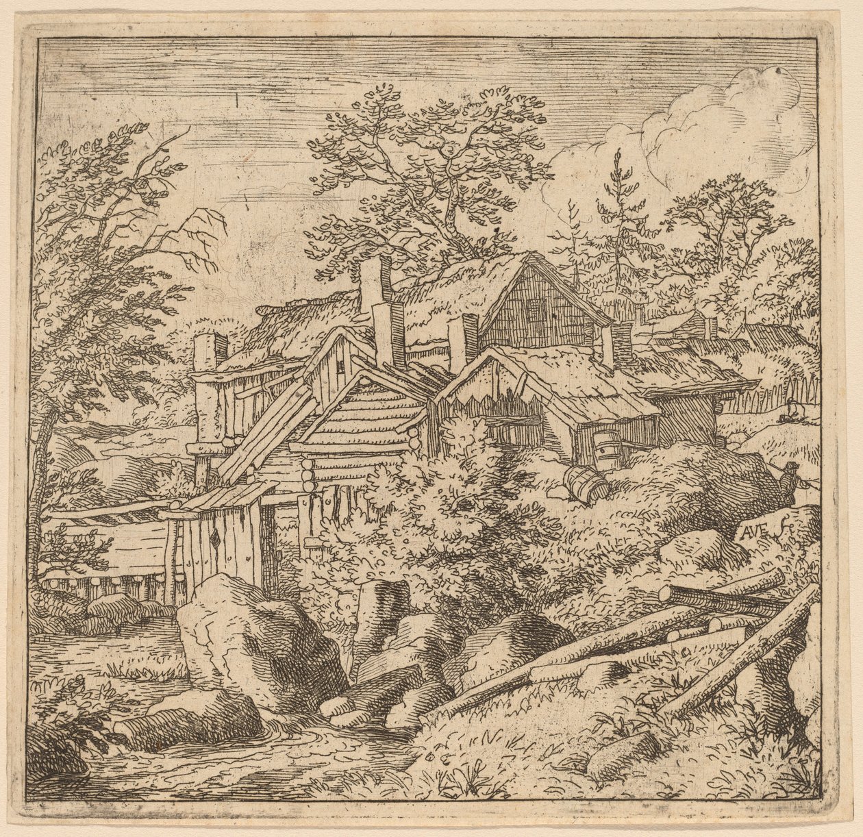 Dağ Tarafında Hamlet by Allart van Everdingen