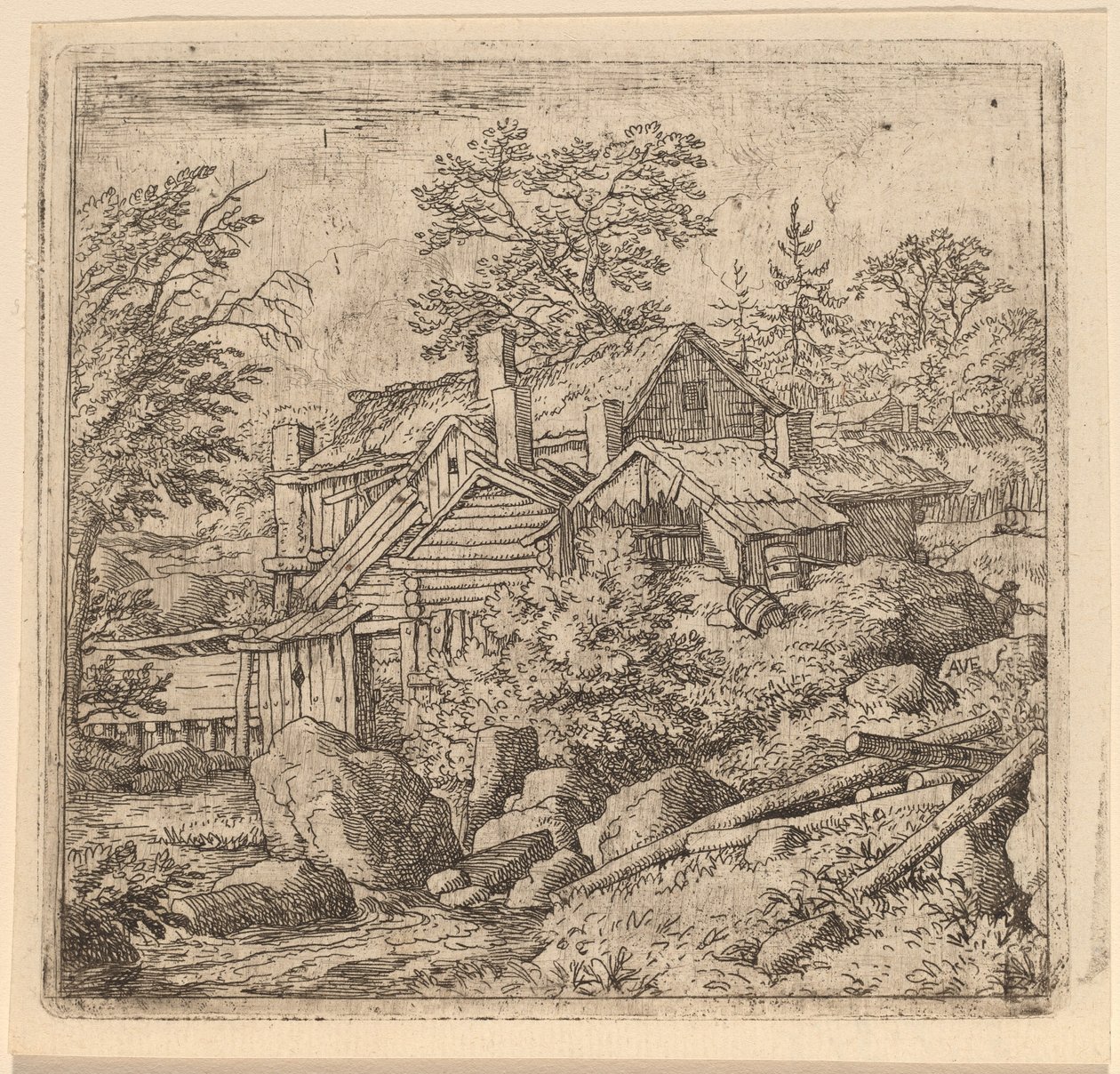 Dağ Tarafında Hamlet by Allart van Everdingen