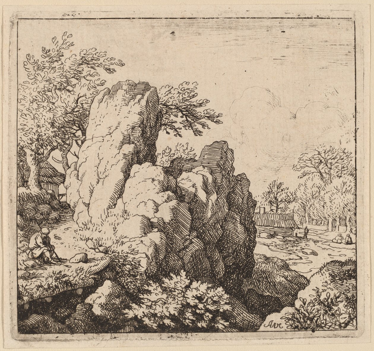 Büyük Kaya, muhtemelen c. 16451656. by Allart van Everdingen