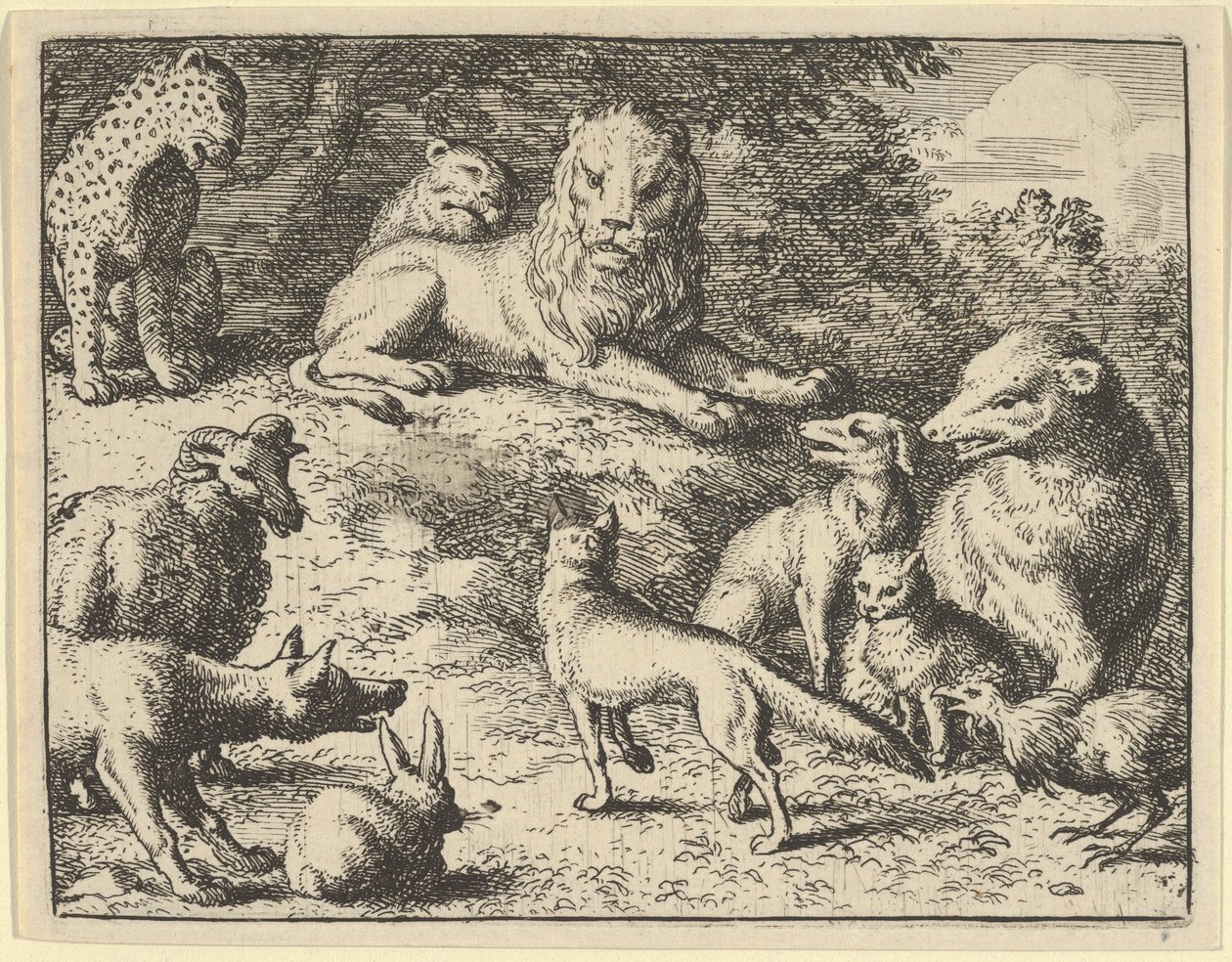 Renard, Hayvanlar Tarafından Aslandan Önce Suçlanıyor, 1650-75. by Allart van Everdingen