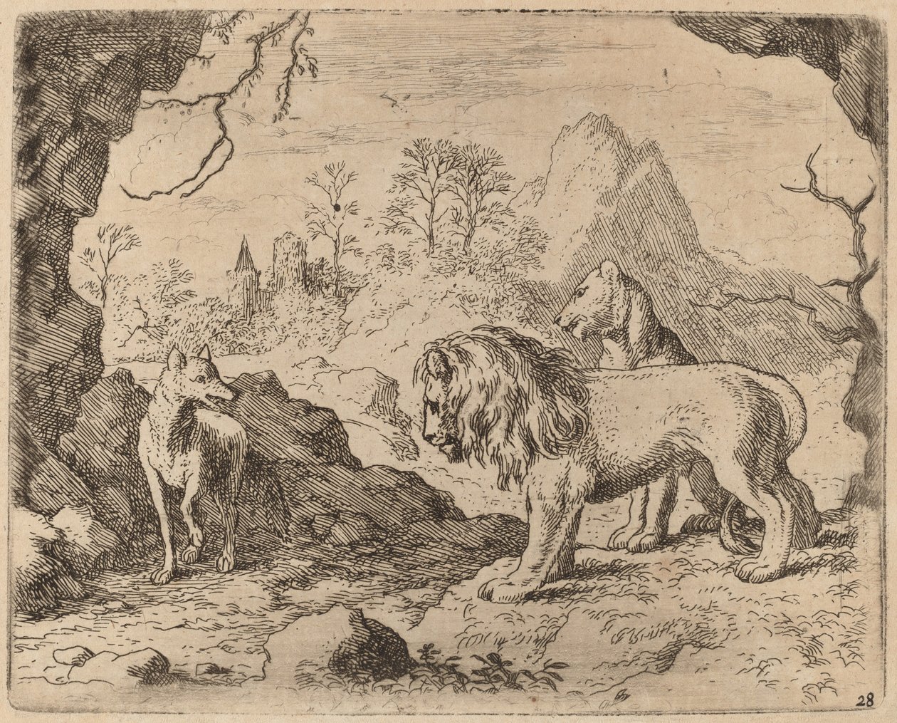 Reynard Gizli Hazineyi Ortaya Çıkarmaya Söz Veriyor, muhtemelen c. 16451656. by Allart van Everdingen