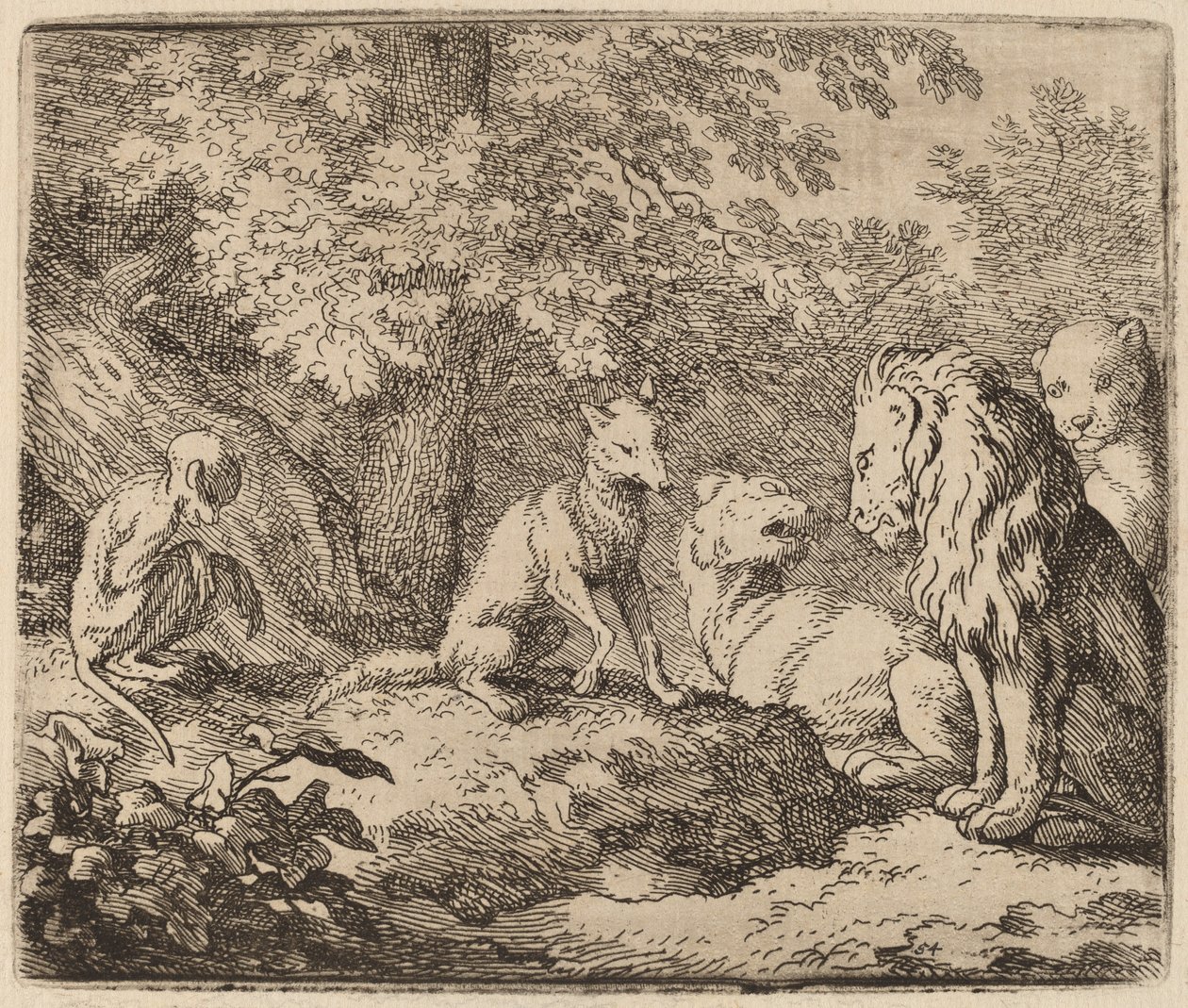 Reynard Gizli Hazinenin Bir Hikayesini Anlatıyor, muhtemelen c. 16451656. by Allart van Everdingen