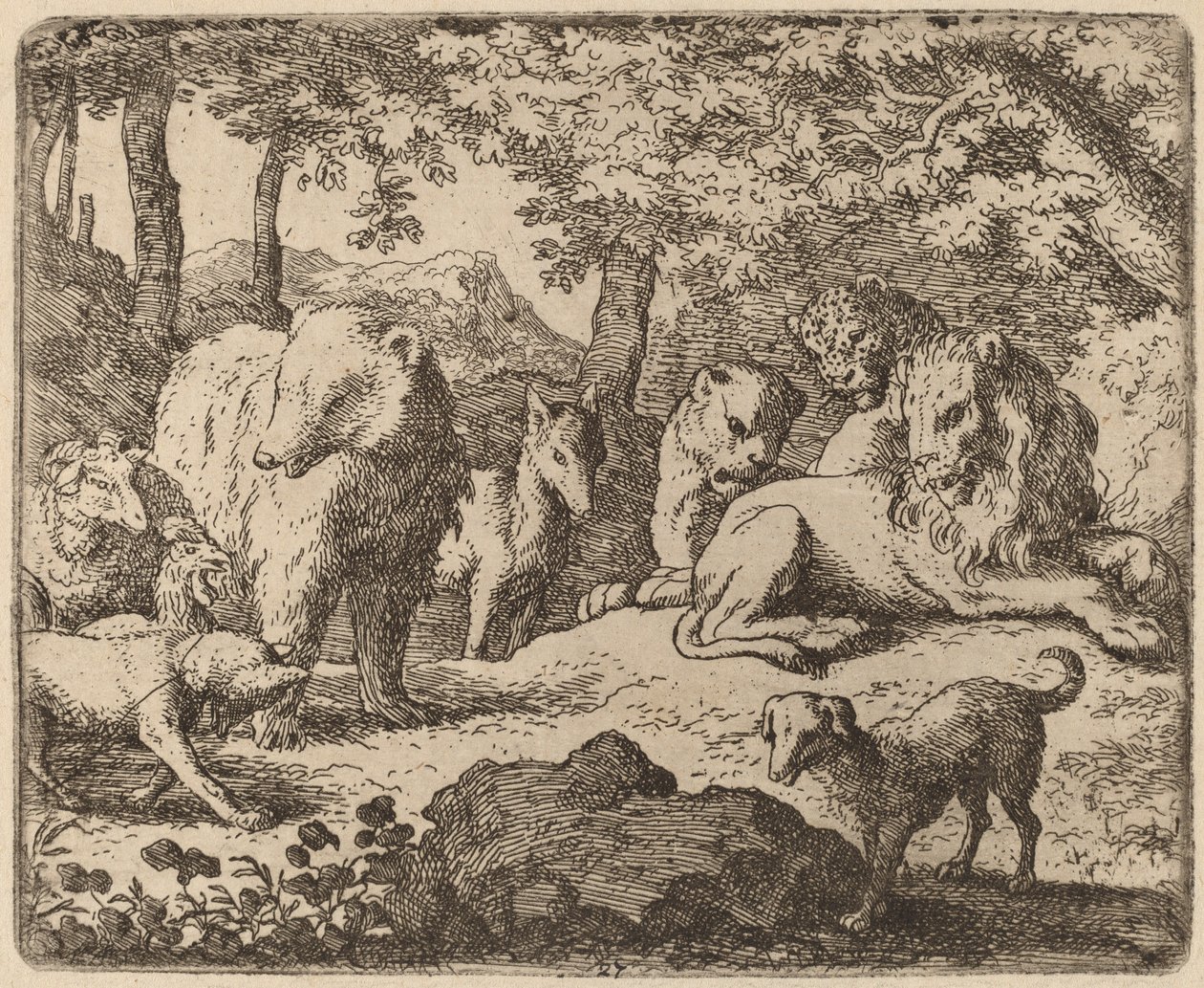 Reynard, Hikayesini Anlatmak İçin Serbest Bırakıldı, muhtemelen c. 16451656. by Allart van Everdingen