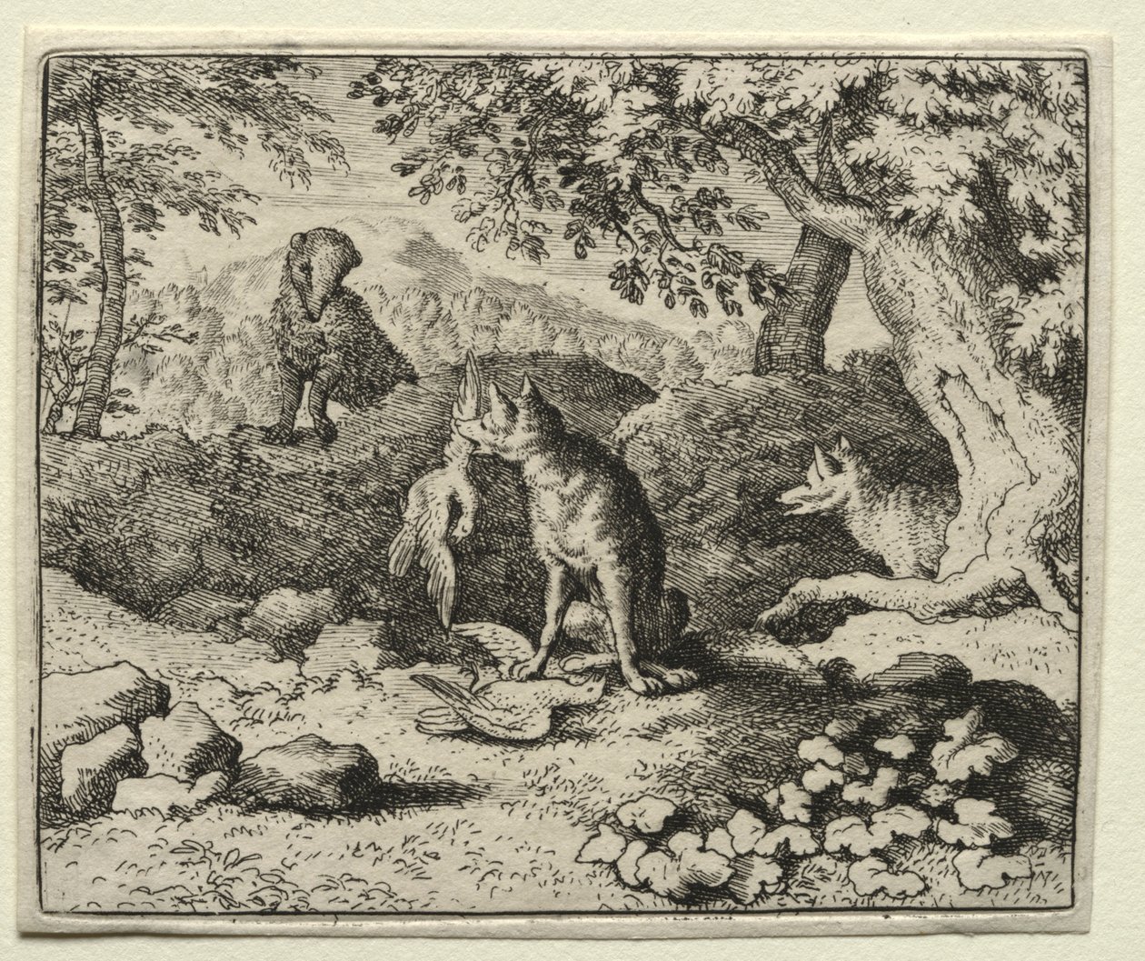 Tilki Reynard: Porsuk Reynard'ı Uyarmak İçin Geliyor. by Allart van Everdingen
