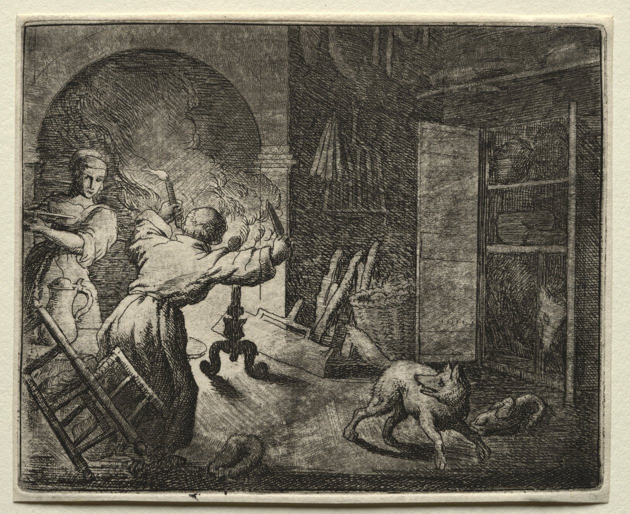 Tilki Reynard: Reynard bir Capon Çalıyor. by Allart van Everdingen