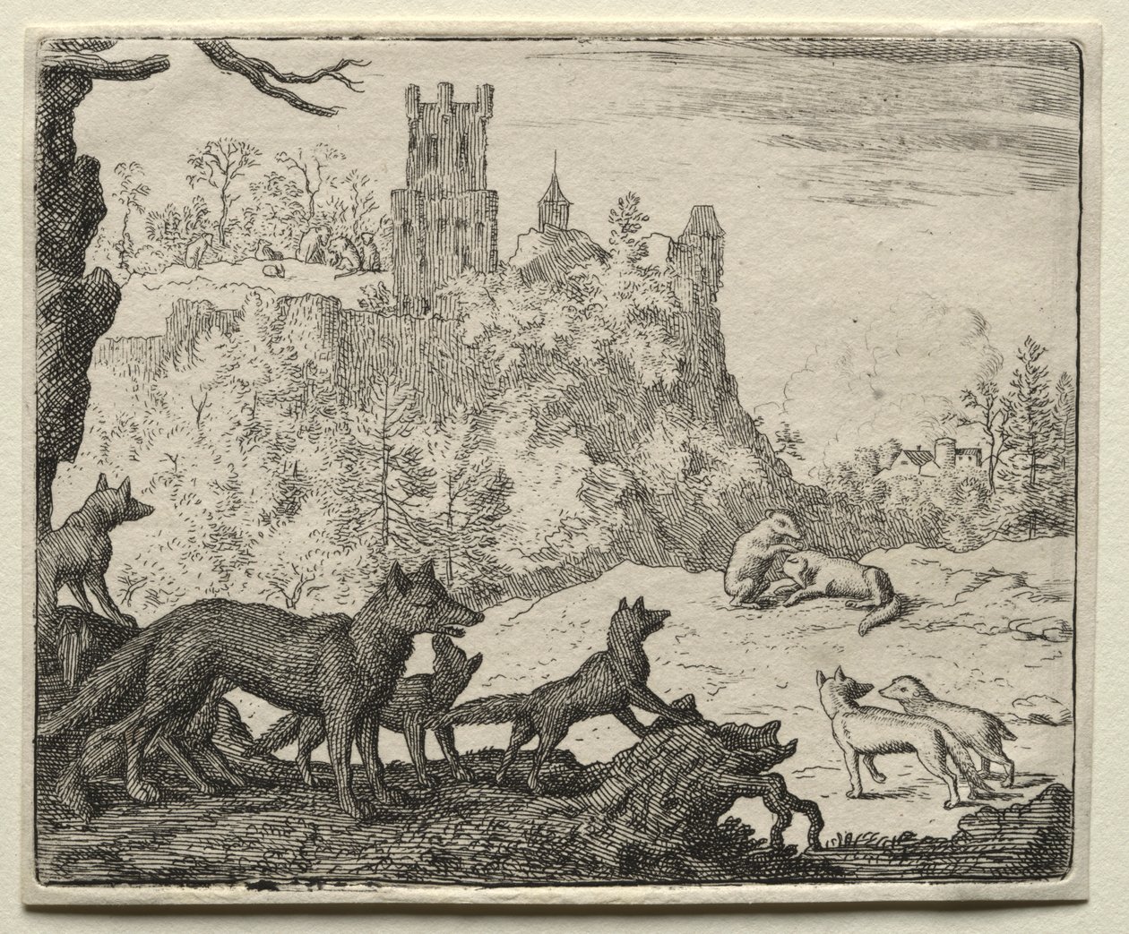Tilki Reynard: Reynard ve Porsuk Mahkemeye Gidiyor. by Allart van Everdingen